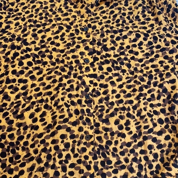 & Other Stories Leopard Print Button Down Shirt sz 4 - Picture 6 of 11